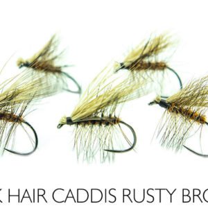 Sausa musė Caddis rūdžių spalvos