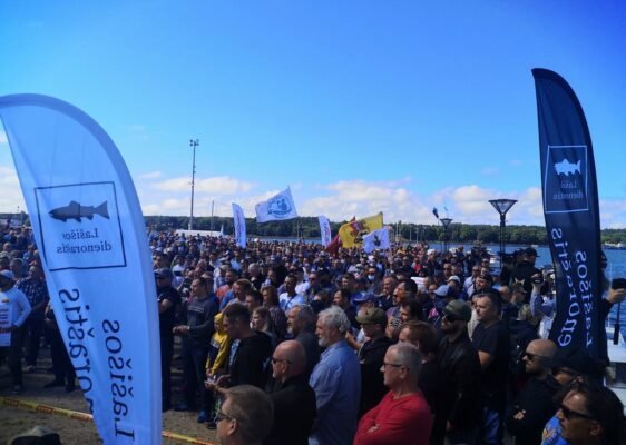 žvejų protesto akcija