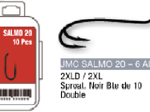 JMC Dvišakiai Lašišiniai Kabliukai - #8